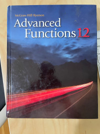 High School Grade 12 Advanced Functions Textbook