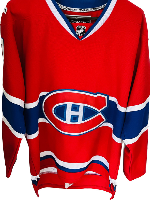 Montreal Canadiens 100th anniv. Jersey w/Fight Strap Men’s Large in Arts & Collectibles in Markham / York Region