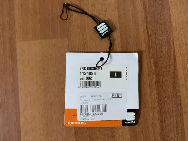 SPORTFUL SRK BIBSHORT VÉLO HOMME LARGE in Clothing, Shoes & Accessories in Lévis - Image 5