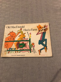 Book - Old MacDonald Had a Farm 1969 print - Livre 