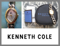 GOLD SILVER WATCH -- Reaction by Kenneth Cole -- BNWT -- $20 !!