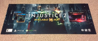 Large Injustice 2 Video Game Promotional Banner Poster