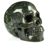 Huge 5.0" Kambaba Jasper Crystal Skull! Hand carved, realistic.