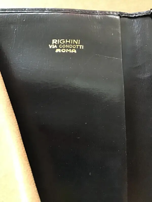 1960s-Vintage-Richini Via Condotti Roma Leather & Brass-Wallet in Women's - Bags & Wallets in City of Toronto - Image 8