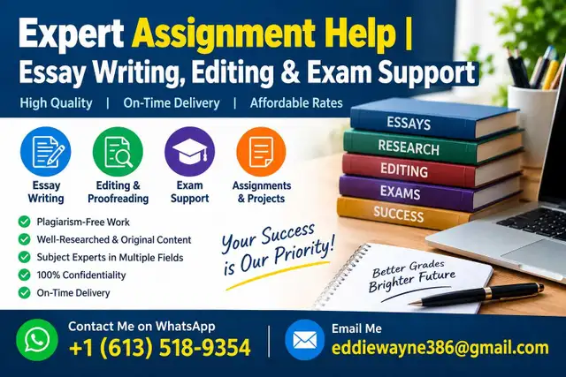 Expert Assignment Help | Essay Writing, Editing & Exam Support