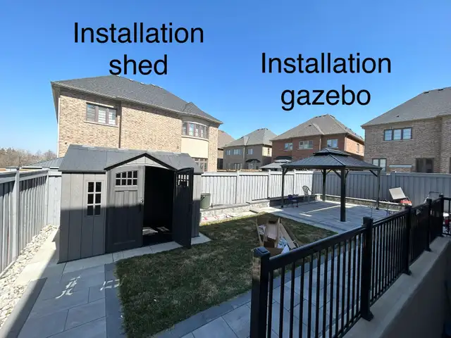 assembly of gazebo  in Patio & Garden Furniture in Oakville / Halton Region - Image 5
