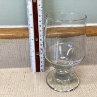 5¼" Clear Glass Wine Water Glass / Goblet