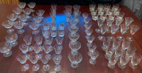 Cornflower Glass Collection 94 Pieces