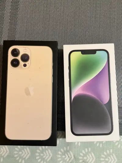 empty iPhone 13 Pro Max and iPhone 14 box , View more