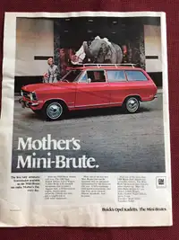 1969 Buick Opel Kadetts Original Ad