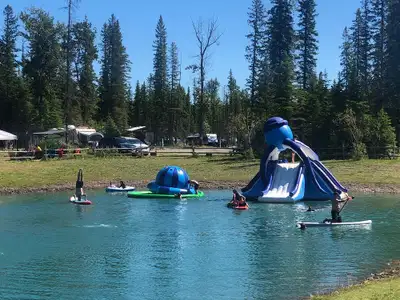 Beautiful, RV lot for sale in Rustic River Resort, located 20 mins west Rocky Mountain House. On the...