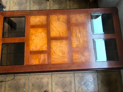 vintage coffee table, solid wood
