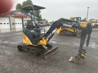 2015 John Deere 17G Mini Excavator 2825 Hours Open Cab John Deere & Cat Controls More Pictures and I...