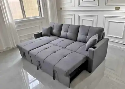 Canapé-lit sectionnel IKEA gris foncé / Livraison gratuite aujou, View more