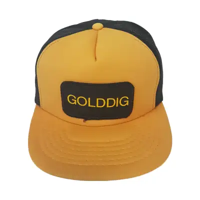 Vintage 80s GOLDDIG Snapback Trucker Hat, View more