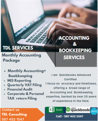 Bookkeeping, Accounting & Tax Filing