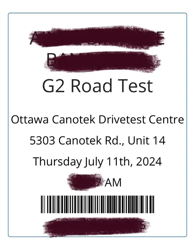 INSTANT ROAD TEST ROAD TEST BOOKING - G,G2, DRIVE CLASSES63815757805955121