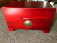 Classic vintage solid wood treasures box