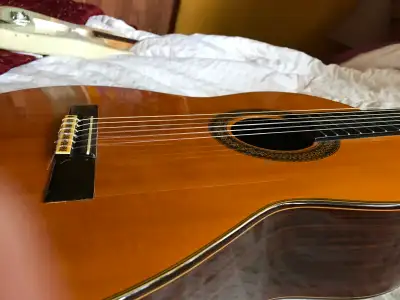 Hiroshi Tamura Classical Flamenco Negra Acoustic Guitar, View more