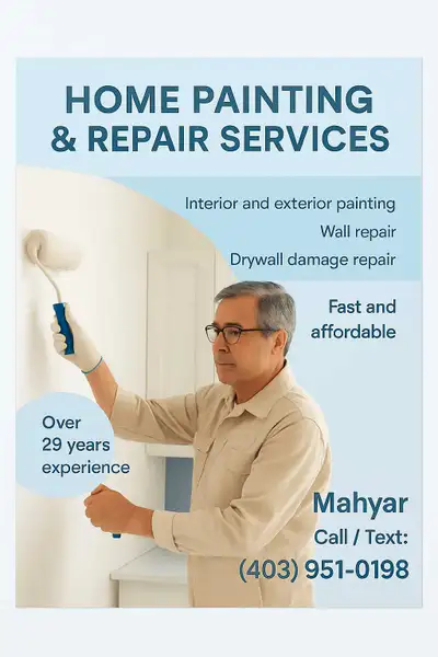 Hello! I’m a skilled painter and carpenter with over 20 years of experience. I provide fast, clean,...