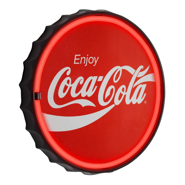 Enseigne Coca-Cola Ronde au néon DEL $49.99tx, neuf dans Art et objets de collection  à Saint-Jean-sur-Richelieu