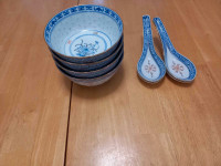 Oriental soup bowls