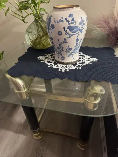 glass side table, View more