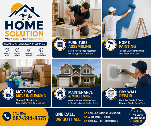 Handyman Services | TV Mounting | Furniture Assembly | Cleaning in Renovations, General Contracting & Handyman in Edmonton - Image 3