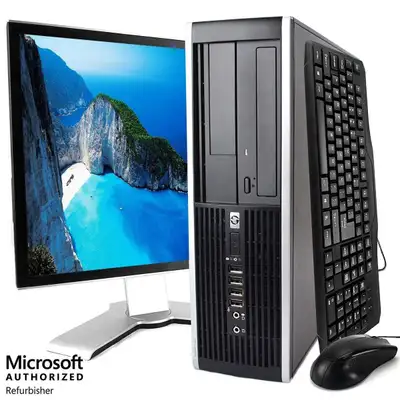 desktop computer-hp-intel-core i5- 1tb-8g-w10 warranty--$49.99-no tax - computer monitor 22" clearan...
