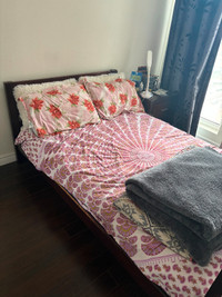 Double bed frame and mattress for sale