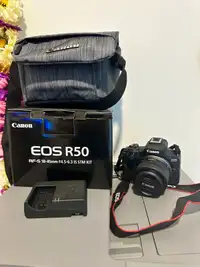 Canon Mirrorless Camera EOS R50 with 18-45mm lens