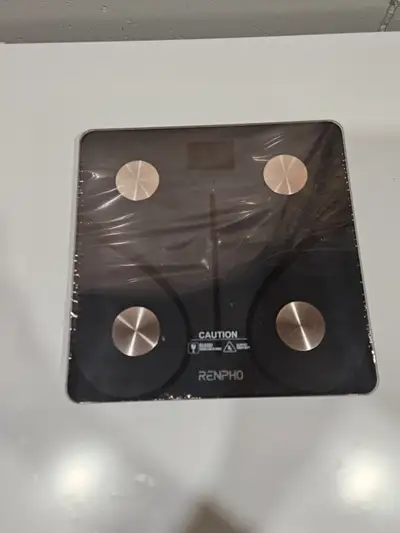 For sale bathroom scale, brand new still wrapped. Connected to app to monitor body data. My other ad...