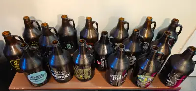 Selling 17 beer growlers from various craft breweries. My collection has gotten too big so I need to...