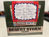 1990 Desert Storm Wax Box 36 Packs PRO SET Booth 263