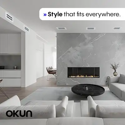 NEUF: Grille d'aération standard 12"x8" en métal pour sol/mur, View more