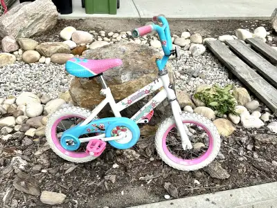 Girls 12” Bike with Trainers, View more