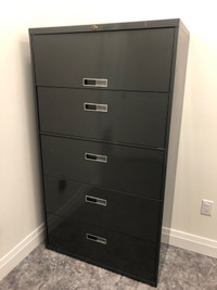 5 Drawer Filing Cabinets with Key