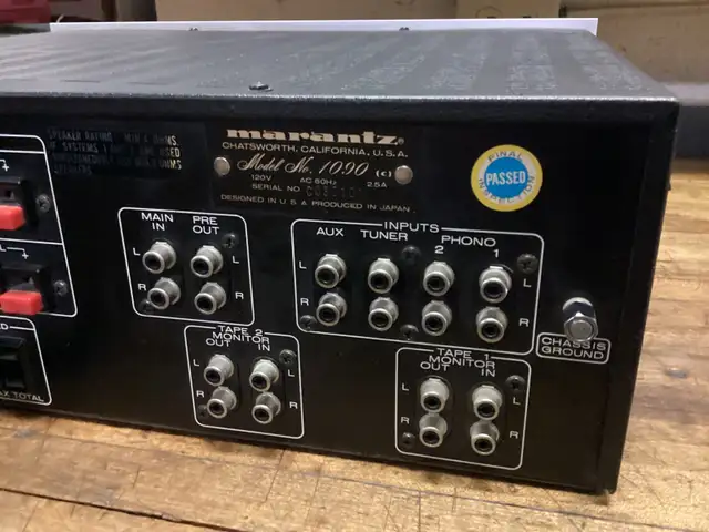 LATE 1970’S VINTAGE MARANTZ 1090 STEREO AMPLIFIER in Stereo Systems & Home Theatre in Barrie - Image 10