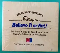 1984 Ripley's Believe It or Not Game Facts Pack- Sealed