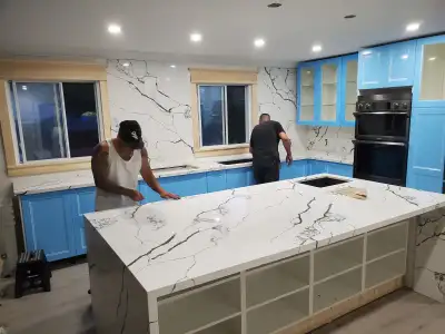 ✅ Quartz ✅Granite+Kitchen Countertops✅Washroom Vanity Top |, View more