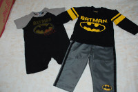 Batman Baby Boy clothing - 3-6mo, 3 pcs