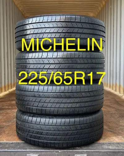225/65R17 Michelin Defender T+H ** NO INSTALL SERVICE ** I DO NOT OFFER INSTALLATION ** 4 NEW TAKE O...
