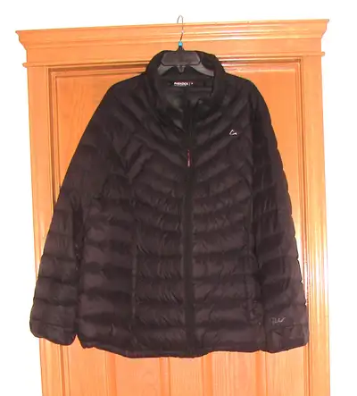 1 - Paradox down quilted jacket - sz 3X - $35 - in excellent condition. 2 - Columbia Joy Peak Mid In...