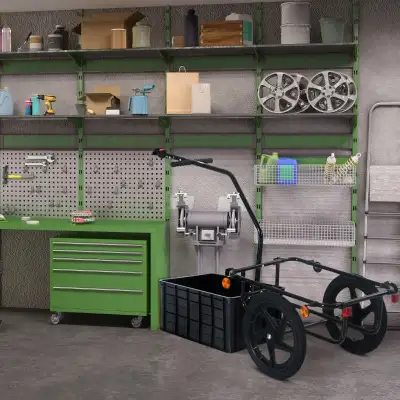 Multi-Functional Bike Trailer Steel Large Bike Luggage Cart Carr, View more