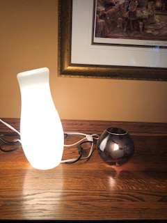 2  Glass Lamps - On/off Switch in Cord, View more