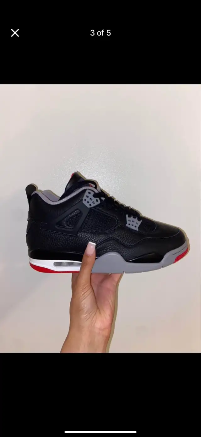 Jordan 4 retro bread reimagined in Men's Shoes in Calgary - Image 3