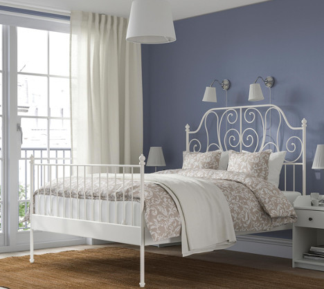LEIRVIK bed frame, white, 180x200 cm - IKEA dans Lits et matelas  à Longueuil/Rive Sud - Image 3