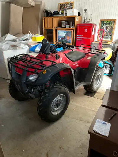 2007 400 Honda 4x4 New tires . New Carb . Winch