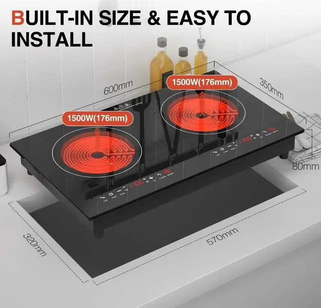VBGK 2 Burner Ceramic Stove in Stoves, Ovens & Ranges in Peterborough - Image 5