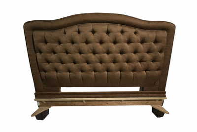 High-End Corduroy Tufted King Bed Frame, View more